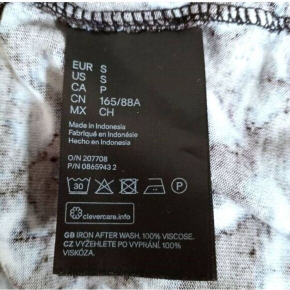 H&M NAVY & WHITE DRESS SZ.S EUC. - Picture 7 of 7